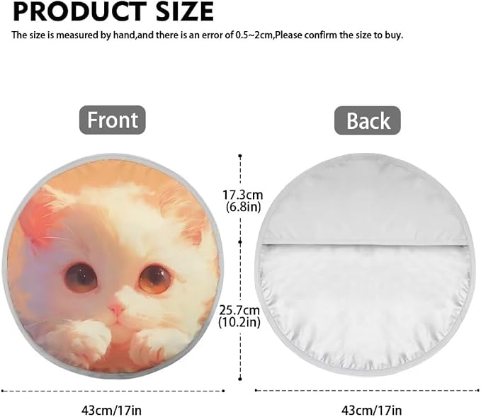 Cat Steering Wheel Sun Shade Cover Anti-Heat Aluminum Foil Steering Wheel Cover Sun Shade, Auto Interior Protector Car Steering Wheel Cover for Women