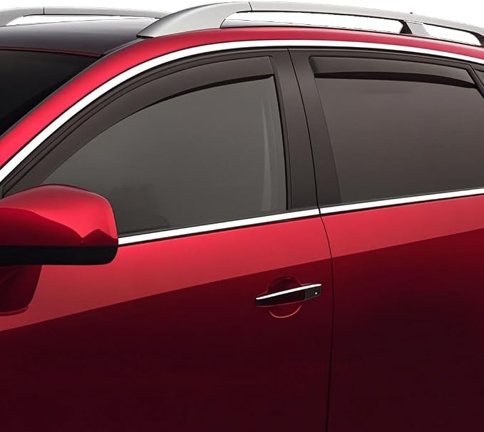 in-Channel Window Visors Rain Guards for Honda CRV CR-V 2023 2024 2025 2026 | Window Deflectors, Vent Visor, Sun Shades, Window Shields, Dark Smoke, Car Accessories