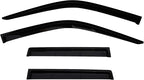 2022-2026 Tape-On Side Window Visor Deflectors for Toyota Tundra Double Cab Rain Guards SR SR5 Limited Smoke Tinted Protectors 2023 2024 2025