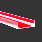 Clear Rubber Edge Trim, Self-Adhesive House Door Edge Guard, Flexible U Shaped Edge Banding, Peel and Stick 1-3/4"(45mm) Wide Size U Shaped Protector, Baby Proof Guards for Plywood, Furniture, 20Ft
