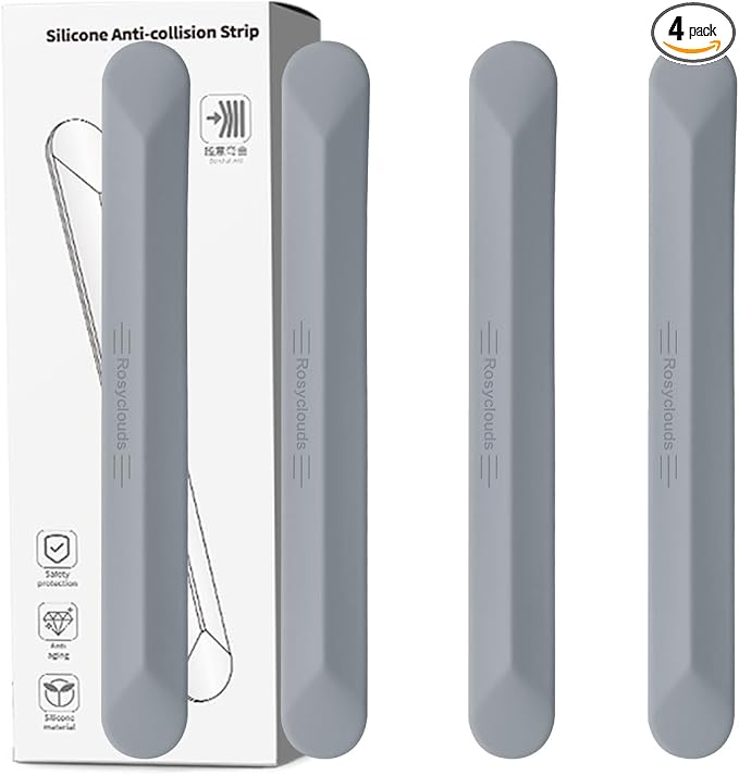 muekzu Silicone Car Door Edge Guard Trim Molding Crash Scratch Protector Scratch Guard for Car,Sedans,Truck,SUV 4PCS(Gray)