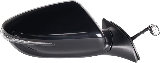 Passenger Side Power Folding Heated Paint to Match Mirror with Puddle Light Compatible with 2014-2016 Kia Forte Forte5 KI1321184