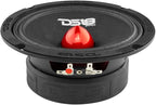 PRO-GM6.4B Loudspeaker - 6.5", Midrange, Red Aluminum Bullet, 480W Max, 140W RMS, 4 Ohms - Premium Quality Audio Door Speakers for Car or Truck Stereo Sound System (1 Speaker)