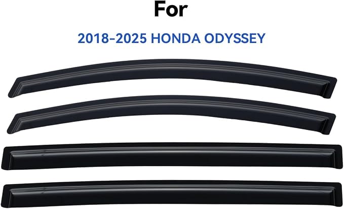 Window Visors Rain Guards for 2018-2026 Honda Odyssey, Out-Channel Window Vent Wind Deflectors Visors Shades for 18 19 20 21 22 23 24 25 26 Odyssey