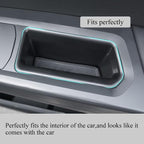 Front Row Door Organizer Compatible with VW Atlas 2018 2019 2020 2021 2022 2023 Atlas Cross Sport Armrest Storage Box Phone Container Handle Pocket ABS Tray Insert Glove Pallet