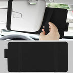 1 Pack Car Sun Visor Organizer, Sunglasses Holder for Car Sun Visor, Auto Interior Accessories Pocket Organizers Can Store for Sunglasses, Documents, Cards, Pen, Drivers License (Black)
