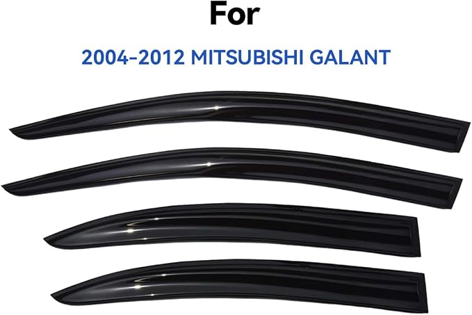 Window Visors Rain Guards for 2004-2012 Mitsubishi Galant, Out-Channel Window Vent Wind Deflectors Visors Shades for 04-12 Mitsubishi Galant