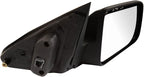 Passenger Side Mirror Assembly Power Smooth Black Paint to Match Compatible with 2008-2011 Ford Focus