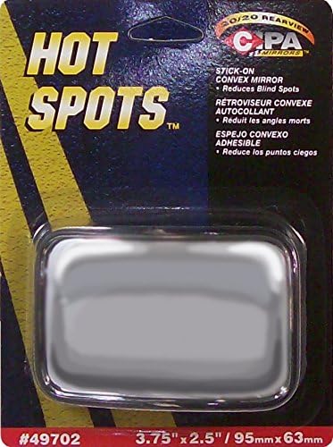49702 HotSpot Mirrors - Stick-On Convex Wedge, 2.5" x 3.75"