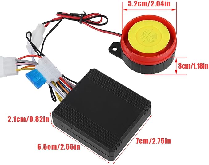 12V Motorcycle Anti-Theft Alarm with Remote Engine Start | 12V motorcycle anti-theft alarm system with remote control and engine start function