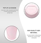 Car Trash Can with Lid, Mini Car Garbage Bin Leakproof Cup Holder Trash Can, Multipurpose Organizer Door Pocket Trash Cup Fits Auto Home Office, Universal Garbage Can (Pink)
