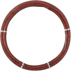 Dark Wood Grain Car Steering Wheel Cover, Standard 15 inch Size, Made to Fit Most Auto Truck Van SUV