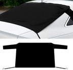 Car Rear Windshield Snow Ice Cover, Oxford Waterproof Auto Sun Shade, 57'' × 35'' Vehicle Windproof Protect Cover, Winter Frost Automotive Exterior Accessories for SUV, Sedan, Truck (Rear)