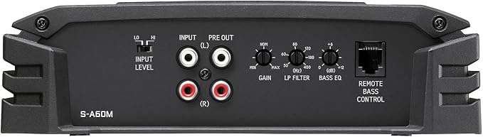 S-A60M, S Series Class D Monoblock Subwoofer Amplifier, 600 Watts