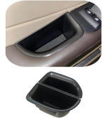 Front Row Door Side Storage Box Compatible with Lincoln MKC 2015 2016 2017 2018 2019 Armrest Phone Container Door Organizer Handle Pocket ABS Tray Insert Glove Pallet
