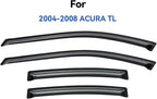Window Visors Rain Guards for 2004 2005 2006 2007 2008 Acura TL, Out-Channel Window Vent Wind Deflectors Visors Shades for 04 05 06 07 08 Acura TL
