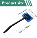 Windshield Cleaning Tool, Extendable Handle Car Window Cleaner with 4 Reusable Microfiber Pads, Auto Inside Glass Wiper for Car Windscreen Cleaning