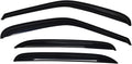Outside-Mount Window Visor, Fit 2001-2007 Chevrolet Silverado & GMC Sierra 1500 (HD)/2500 (HD)/3500, Crew Cab; 2000-2006 Chevy Avalanche & Suburban, Cadillac Escalade EXT, GMC Yukon XL, Smoke, 4-Pcs