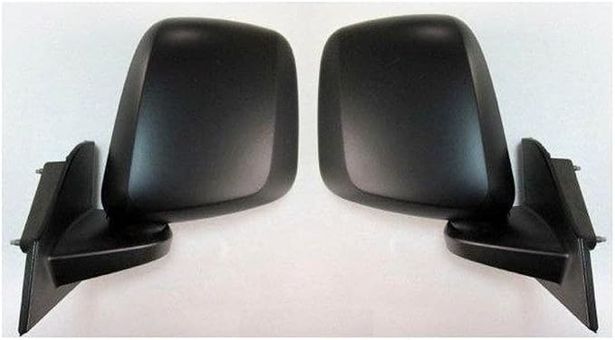 2 Piece Driver and Passenger Side Mirror Assembly Set Manual Adjustment Non-Heated No Memory Textured Compatible with 2015-2018 Chevrolet City Express 2013-2021 Nissan NV200 NI1320245 NI1321245