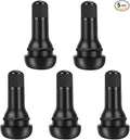 5 Pcs TR415 Rubber Snap-in Tire Valve Stems for 0.625" Rim Hole, Fits Select Cars, Trucks, Trailers, ATV Tires