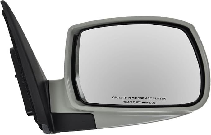 Passenger Side Power Heated Mirror Smooth Black Paint to Match Compatible with 2010-2015 Hyundai Tucson HY1321175