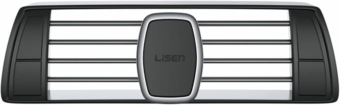 2 Pack Magnetic Phone Holder for Your Car - 6 Military Magnets Vent Cell Phone Mount (Silver)