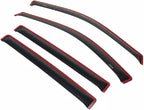 Auto Ventshade [AVS] In-Channel Rain Guards For 2009 - 2024 Dodge Ram 1500 (19-24 Classic Body Only); 2010-2025 Ram 2500 & 3500 MEGA/CREW CAB ONLY | Window Vent Visors, 4 pcs. - Smoke | 194109