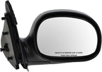 Passenger Side View Mirror Manual Folding Manual Adjustment Non-Heated No Memory Chrome Compatible with 1997-2002 Ford F150 Without Aspherical Glass