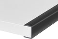 Rubber Edge Trim, Self-Adhesive U Channel Edge Protector for Plywood, Cabinet, 1-1/8" Wood Edge Banding, Flexible Furniture Repair, EPDM Material, Fit 1-1/8"(28mm), Length 10Ft, Black