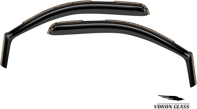 Voron Glass in-Channel Extra Durable Rain Guards for Trucks GMC Sierra 2500HD/3500HD 2007-2014 Regular Cab, Window Deflectors, Vent Window Visors, 2 Pieces - 210004v2