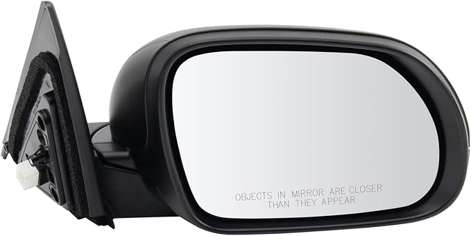 Passenger Side Power Mirror Textured Black without Heat without Blind Spot Compatible with 2020 2021 Kia Soul KI1321232