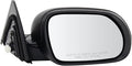 Passenger Side Power Mirror Textured Black without Heat without Blind Spot Compatible with 2020 2021 Kia Soul KI1321232