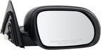 Passenger Side Power Mirror Textured Black without Heat without Blind Spot Compatible with 2020 2021 Kia Soul KI1321232