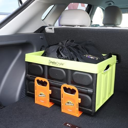 Trunk Cargo Blocks, Cargo Dividers, Trunk Dividers, Hook & Loop Trunk Organizer Blocks to Hold Cargo in Place, Cargo Containment System for Cars, Trucks, SUVs, Vans, 4 Pieces