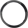Sporty Two Tone Ergonomic Grip Steering Wheel Cover - Massaging Gel Grip for Standard Size Wheels 14.5-15 inch Gray/Black
