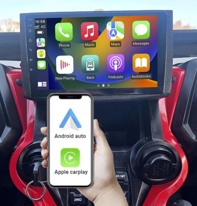 Estate Designs Android UTV Radio Compatible with Honda Talon (2019-2025) with Vehicle-Specific Dash Mount (HT-19-21-STD)