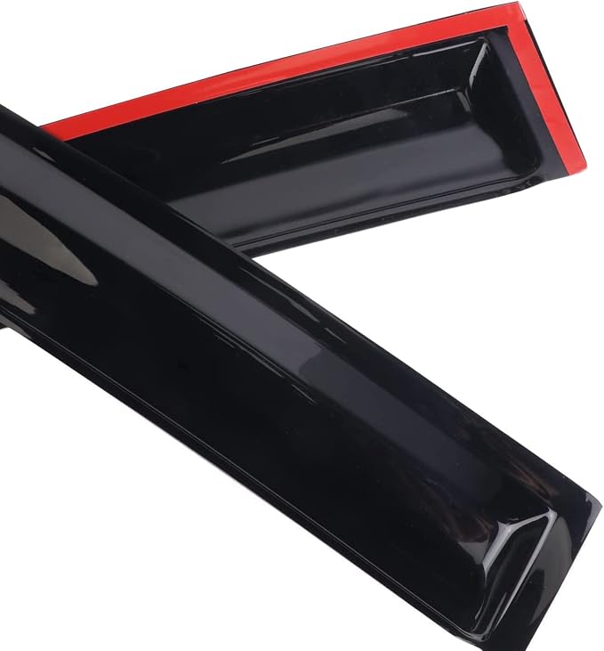 Tape on Side Window Visors rain Guards Vent Deflectors for Honda Civic Sedan 4-Door 2016-2021, Shade Smoke Tinted 4Pcs