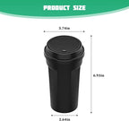 Car Trash Can with Lid, Mini Leakproof Vehicles Garbage Bin for Cup Holder, Multipurpose Automotive Interior Trash Organizers Storage Accessories, Universal for Truck Sedan SUV
