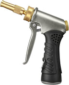 High-Pressure Hose Nozzle Gun with 100cc Soap Dispenser, Metal Car Wash Sprayer for Car Cleaning, Solar Panel/Wall/Window Washing & Garden Watering (Foam Gun A)
