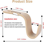 4-Pack 360° Rotating Car Headrest Hooks Vehicle Storage Organizer for Purses Handbags Groceries Coats – Holds 55lbs Simple Design with Clip Beige