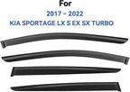 Window Visors Rain Guards for Kia Sportage 2017-2022, Out-Channel Window Vent Wind Deflectors Visors Shades for 17-22 Sportage