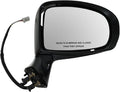 Passenger Side Mirror 3-Pin Assembly Power Heated Paint to Match Smooth Black for 2009-2012 Toyota Venza