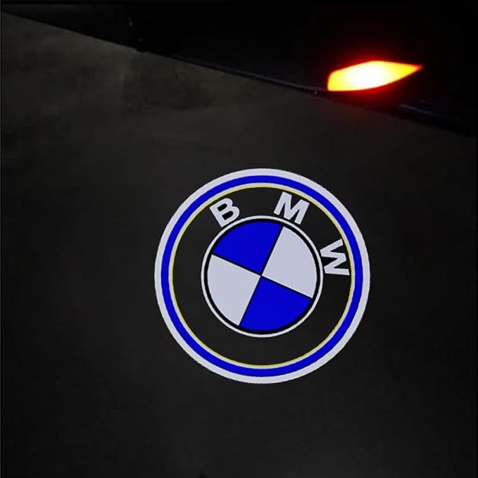 Never Fade HD Door Light Logo Projector Compatible with 1/2/3/4/5/6/7/M/X/Z/GT Series Accessories, 2Pcs 3D LED Ghost Shadow Laser Car Courtesy Step Light Puddle Lamps