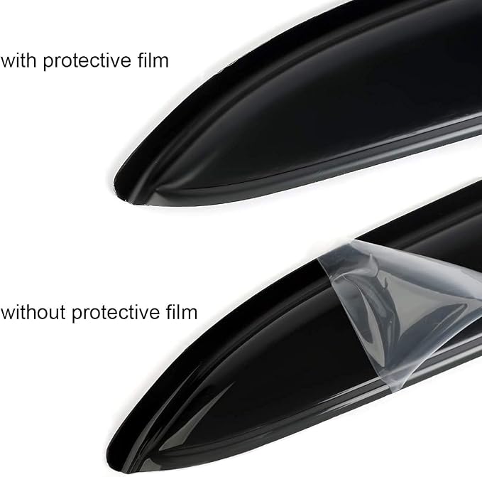 2021-2026 Tape-on Rain Guards for Kia Seltos Side Window Deflector Visors LX S EX SX Turbo X-Line Durable Tinted Vent Shade 2022 2023 2024 2025
