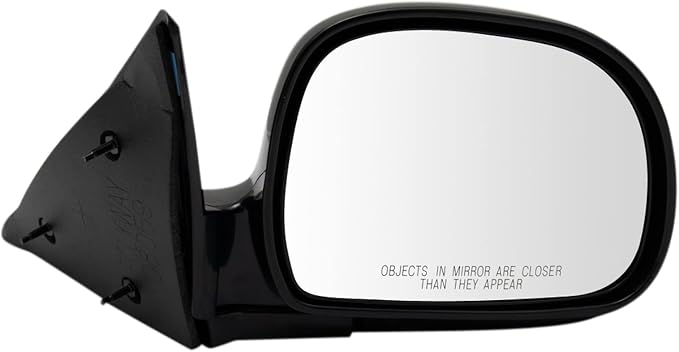 Passenger Side View Mirror Manual Folding Electric Adjustment Non-Heated No Memory Black Compatible with 1995-1998 Chevrolet Blazer 1994-1997 S10 GMC S-15 Sonoma 1995-1997 Jimmy 1996-1997 Bravada