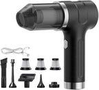 Handheld Vacuum Cordless 12000PA Real Strong Suction,Portable Small Car Vacuum Cleaner with 4 Modes & 4000mAh Rechargeable Battery,3 Filter,7-in-1 Cleaning Kit for Home Office Car Pet,Gray