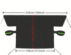 2 Pcs - Windshield Cover for Ice and Snow - 600D Windshield Snow Cover with Side Mirror Cover Heavy Duty, Snow Cover for Car Windshield for Most Cars,Sedan,SUV
