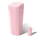 Car Trash Can with Lid - Mini Car Garbage Can Bin for Cup Holder - Pink Small Leakproof Vehicle Trash Bin for Back Seat, Cute Automotive Accessories Organizers and Storage for Door SUV Truck