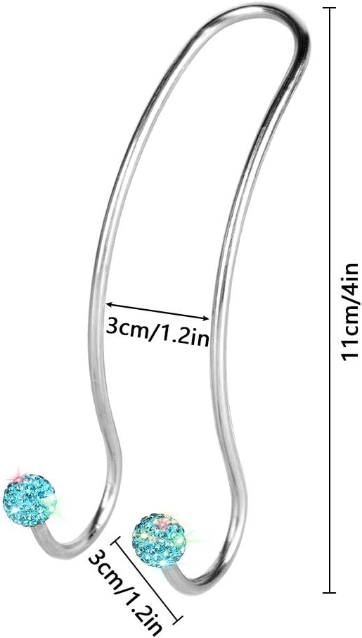 Auto Hooks Bling Car Hangers Organizer Seat Headrest Hooks Strong and Durable Backseat Hanger Storage Universal for SUV Truck Vehicle 2 Pack (Sky Blue)