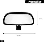 Car Blind Spot Mirror, Adjustable HD Clear Glass Convex Rectangle Side Rear View Mirror, Wide Angle Auto Blindspot Rearview Accessories for Driving Safe, Universal for SUV Van Truck (Black)